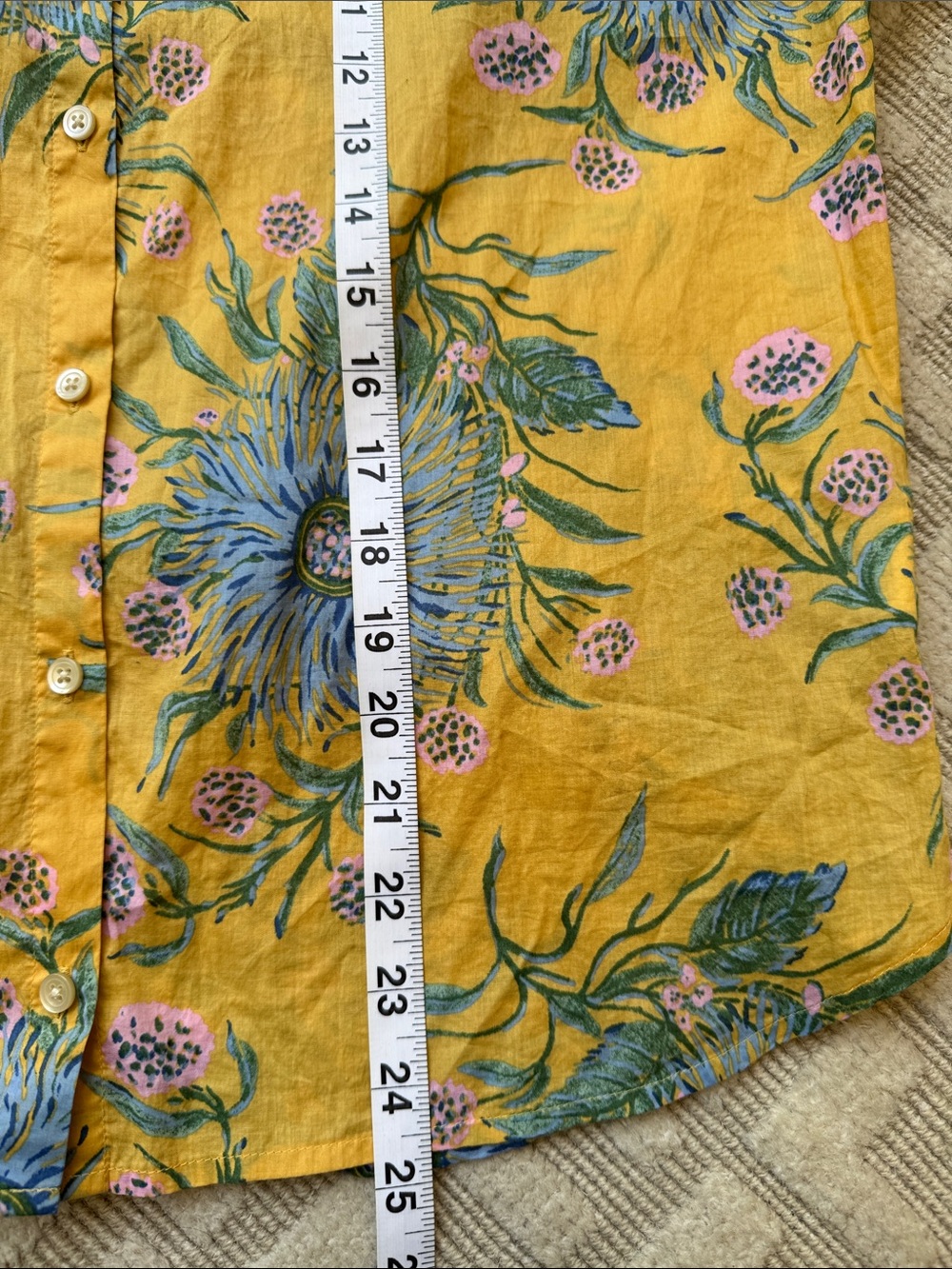 Madewell Button Front Top - Picture 4 of 7